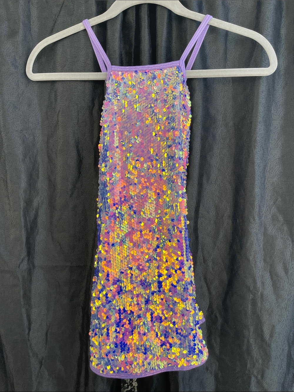 Sequin Cross Back Dance Costume